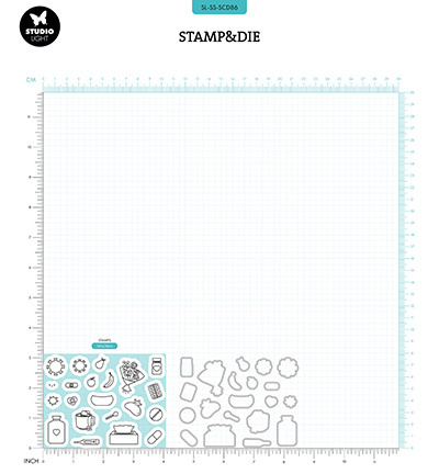 Studio Light -Sweet Stories SL Stamp & Cutting Die Get well Sweet Stories nr.86