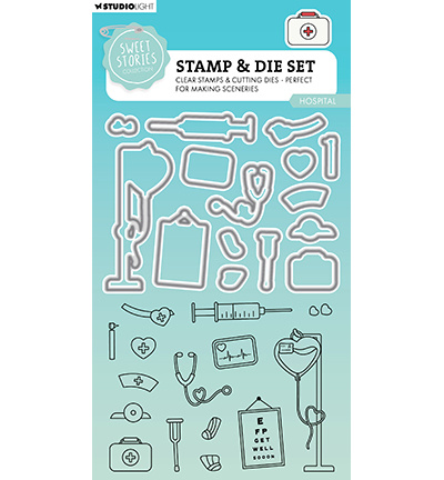 Studio Light -Sweet Stories SL Stamp & Cutting Die Hospital Sweet Stories nr.87