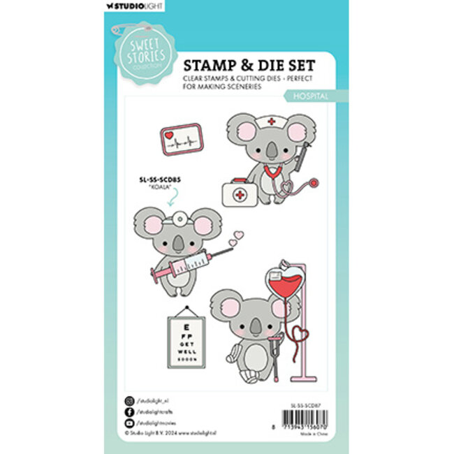 Studio Light -Sweet Stories SL Stamp & Cutting Die Hospital Sweet Stories nr.87