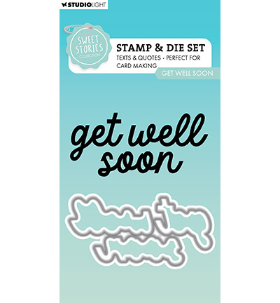 Studio Light -Sweet Stories SL Stamp & Cutting Die Get well soon Sweet Stories nr.88