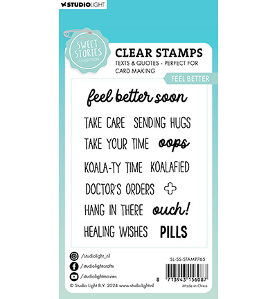 Studio Light -Sweet Stories SL Clear Stamp Feel better Sweet Stories nr.765
