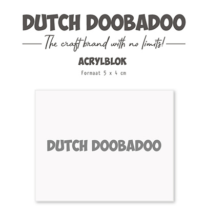 Dutch Doobadoo DDBD Acrylic Stamp Block 40 x 50mm