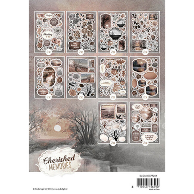 Studio Light SL Die-cut paper pad Paper elements Cherished Memories nr.264