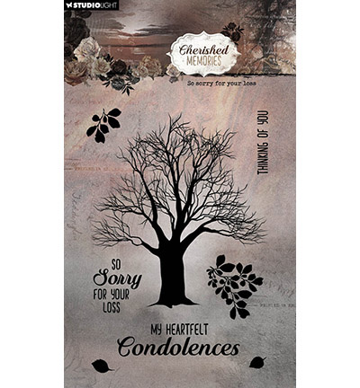 Studio Light SL Clear Stamp So sorry for your loss Cherished Memories nr.768