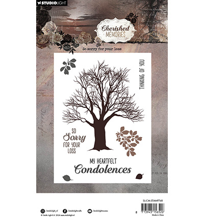 Studio Light SL Clear Stamp So sorry for your loss Cherished Memories nr.768