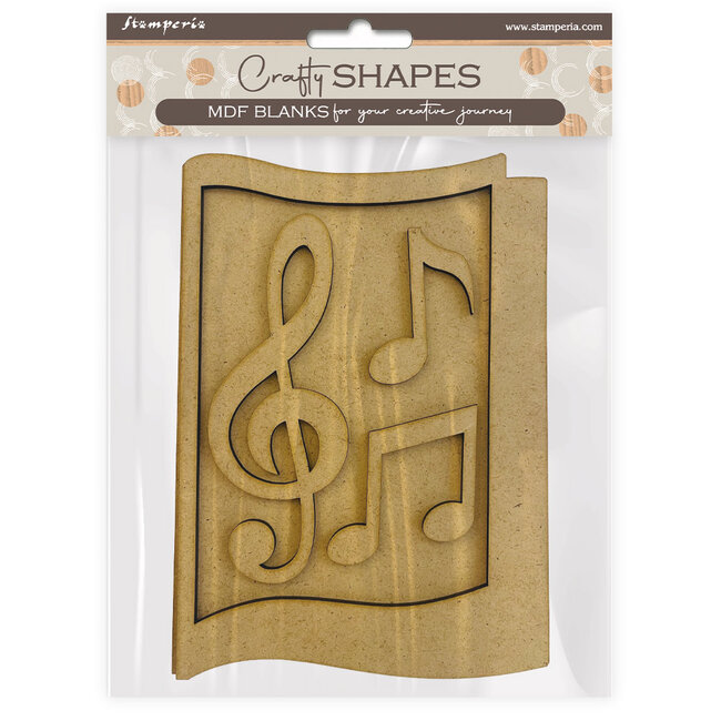 Stamperia Crafty shapes: Music notes