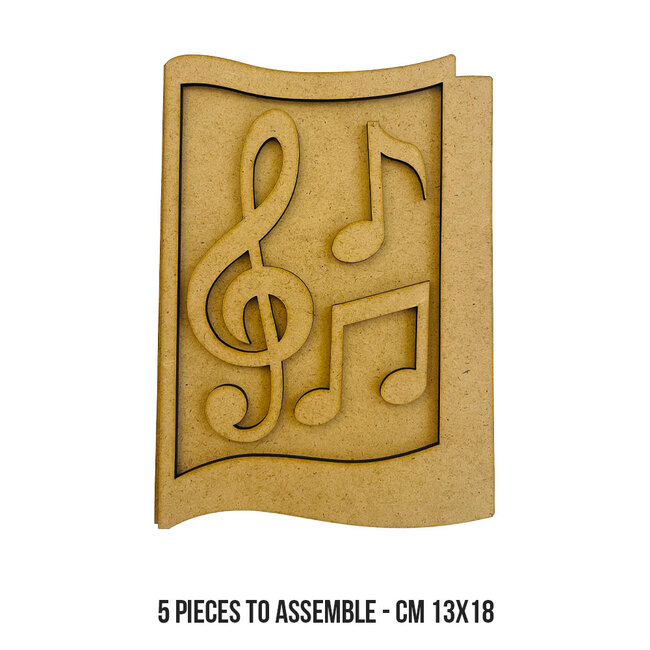 Stamperia Crafty shapes: Music notes