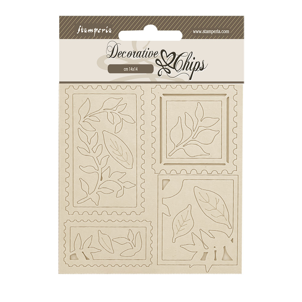 Stamperia Decorative chips cm 14x14 - Create Happiness Dewdrops stamps
