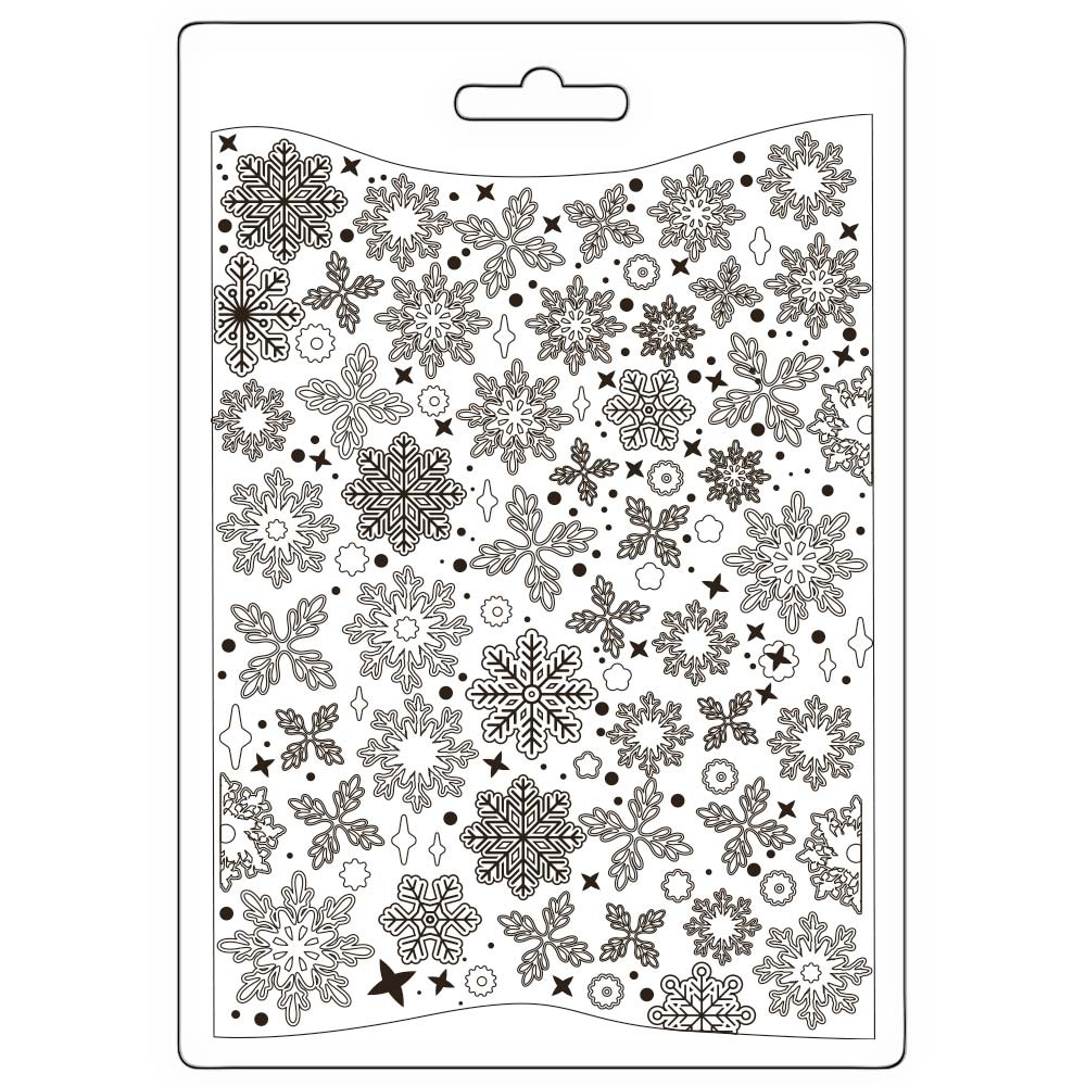 Stamperia Soft Mould A5 - Create Happiness Dewdrops snowflakes