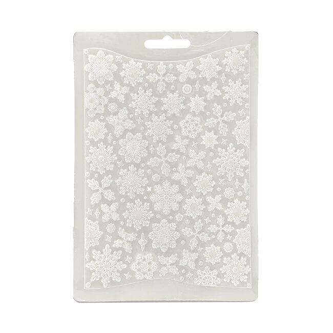Stamperia Soft Mould A5 - Create Happiness Dewdrops snowflakes