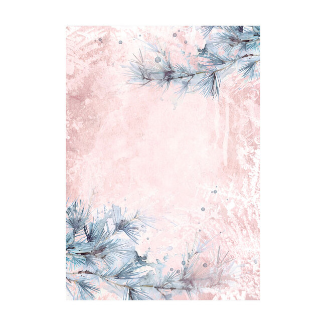 Stamperia Selection 8 Rice paper A6 backgrounds - Create Happiness Dewdrops