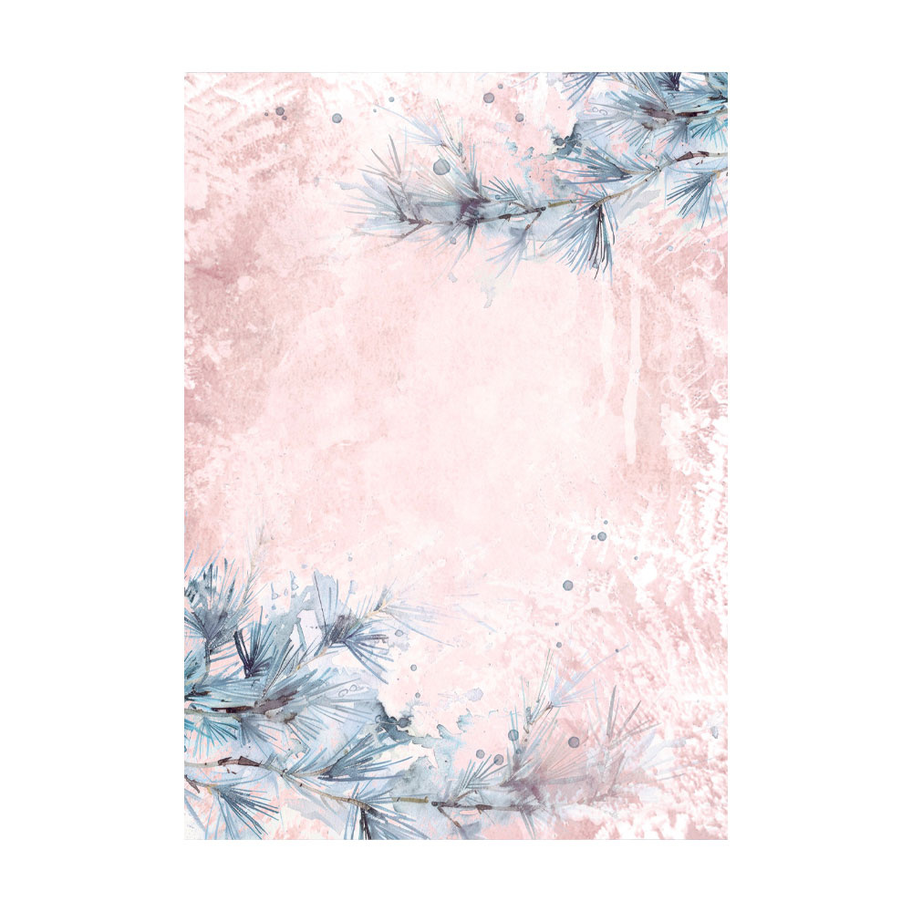 Stamperia Selection 8 Rice paper A6 backgrounds - Create Happiness Dewdrops