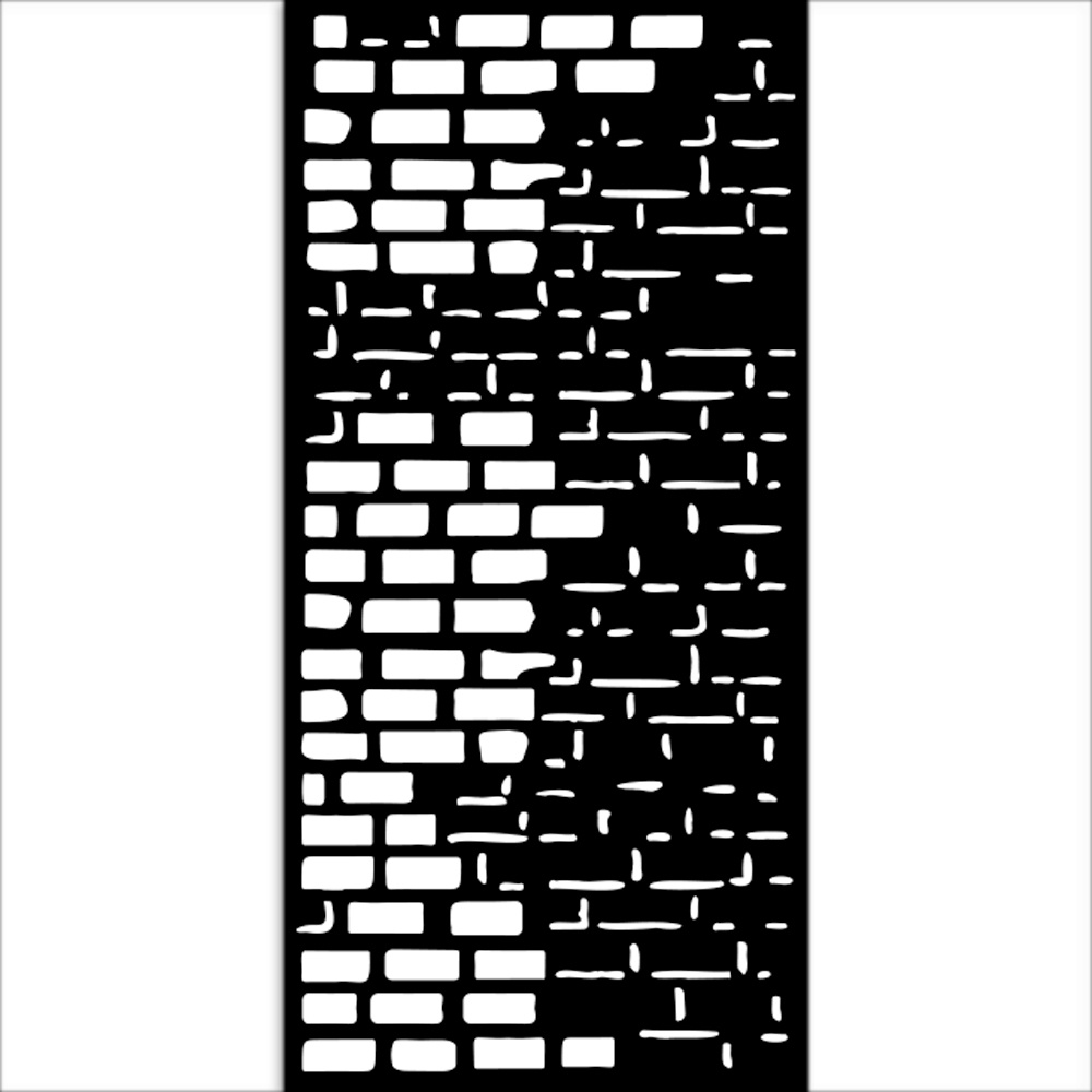 Stamperia Thick stencil cm 12X25 - Art of Travelling bricks