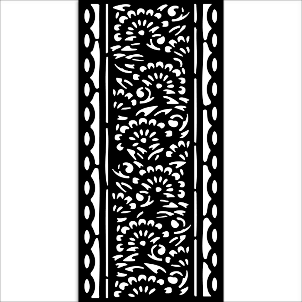 Stamperia Thick stencil cm 12X25 - Art of Travelling stripes