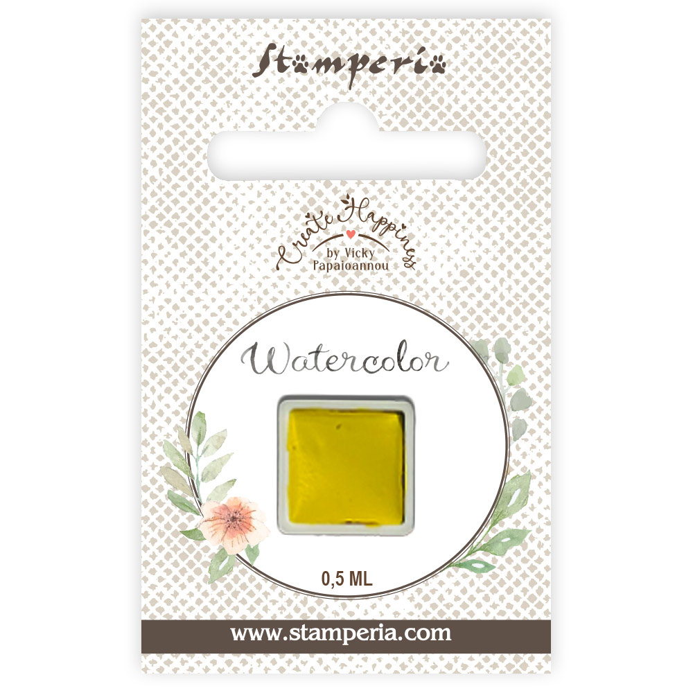 Stamperia Create Happiness watercolour refill ml 0,5 - Yellow