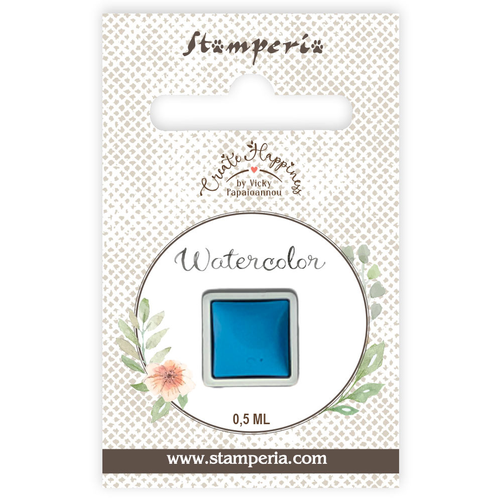 Stamperia Create Happiness watercolour refill ml 0,5 - Cerulean Blue