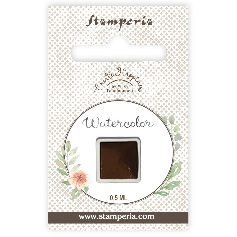 Stamperia Create Happiness watercolour refill ml 0,5 - Brown