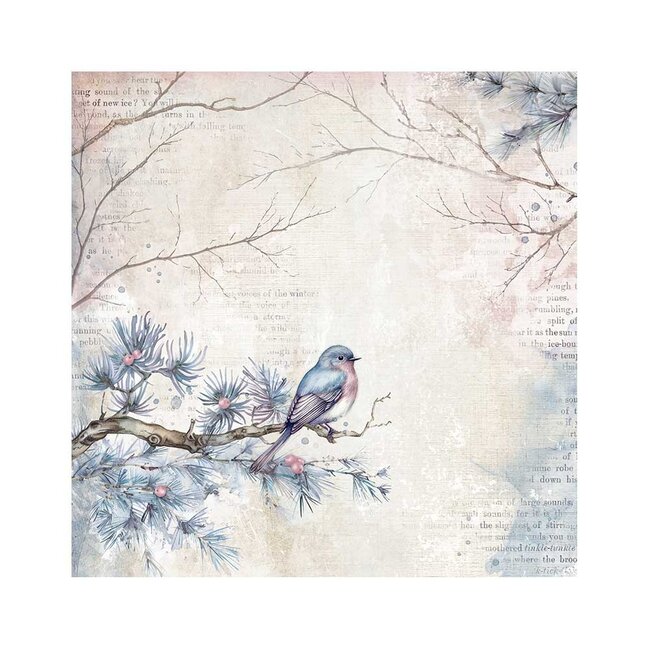 Stamperia Pack 4 sheets fabric cm 30x30 - Create Happiness Dewdrops