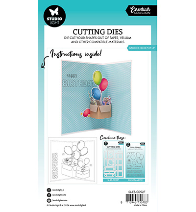 Studio Light SL Cutting Die Balloon box pop-up Essentials nr.927