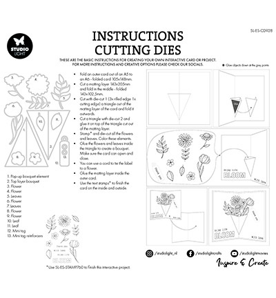 Studio Light SL Cutting Die Bouquet pop-up Essentials nr.928