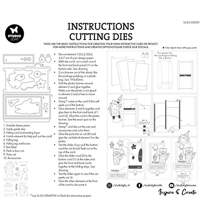Studio Light SL Cutting Die Peek a boo slider Essentials nr.929