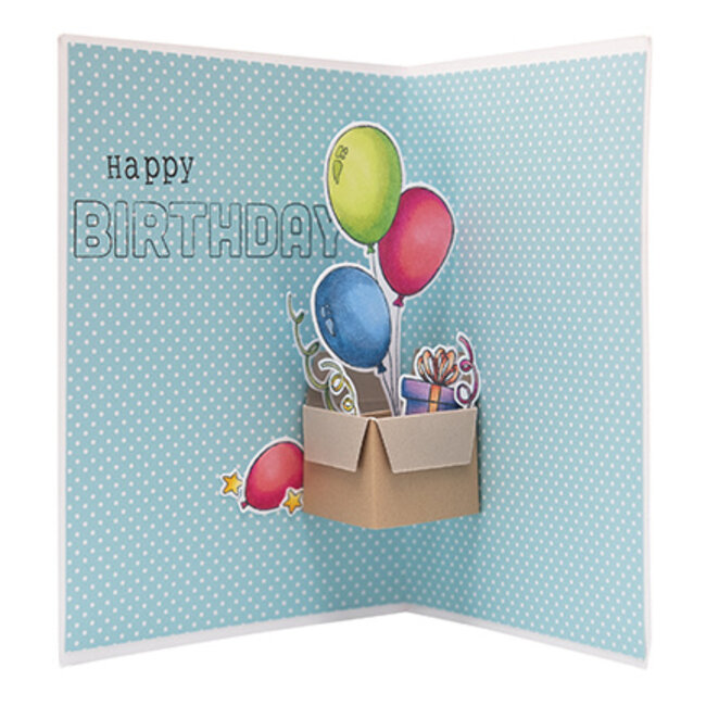 Studio Light SL Clear stamps Balloon box pop-up Essentials nr.759