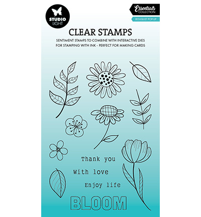 Studio Light SL Clear stamps Bouquet pop-up Essentials nr.760