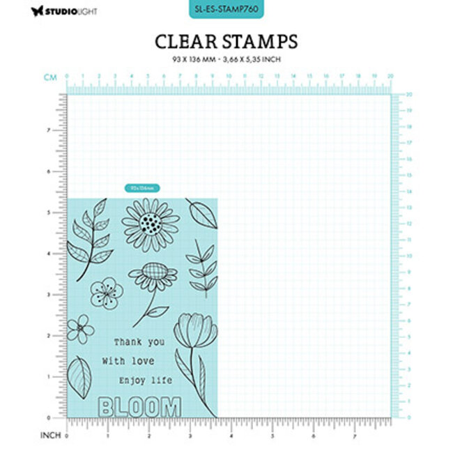 Studio Light SL Clear stamps Bouquet pop-up Essentials nr.760