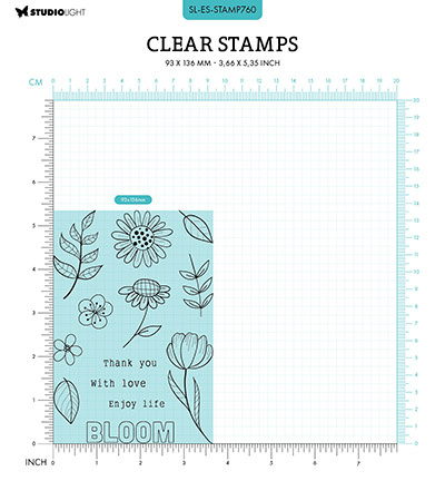 Studio Light SL Clear stamps Bouquet pop-up Essentials nr.760