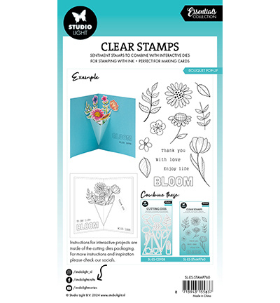 Studio Light SL Clear stamps Bouquet pop-up Essentials nr.760
