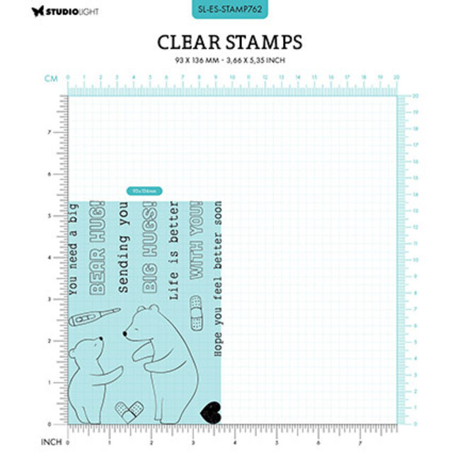 Studio Light SL Clear stamps Hug slider Essentials nr.762