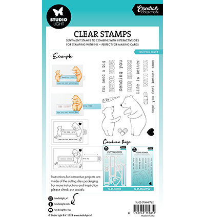 Studio Light SL Clear stamps Hug slider Essentials nr.762