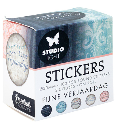 Studio Light SL ø30mm Stickers FIJNE VERJAARDAG Essentials nr.31