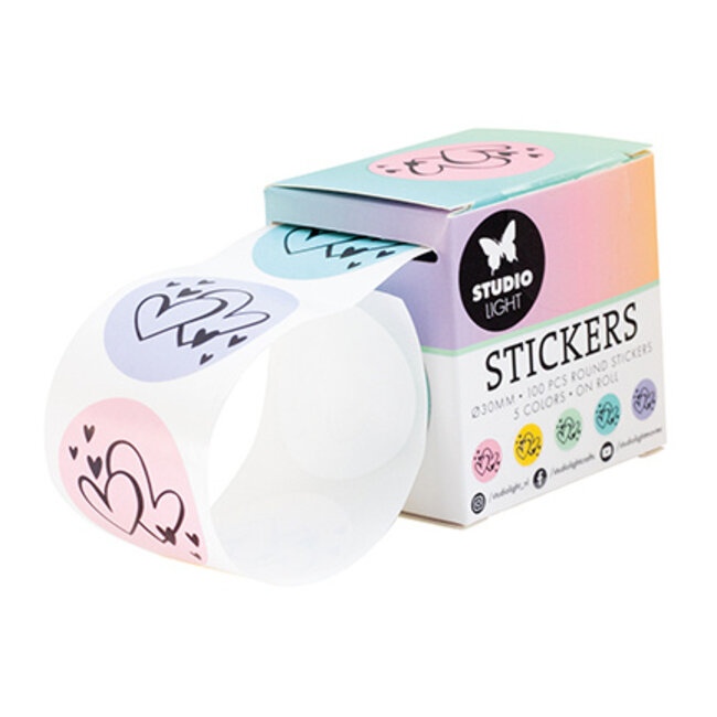 Studio Light SL ø30mm Stickers HEARTS Essentials nr.28