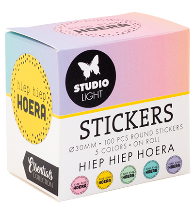 Studio Light SL ø30mm Stickers HIEP HIEP HOERA Essentials nr.27