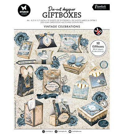 Studio Light SL DIY Giftboxes Paper pad Essentials nr.259