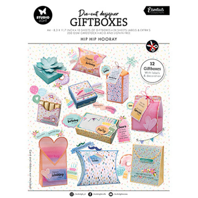 Studio Light SL DIY Giftboxes Paper pad Essentials nr.258