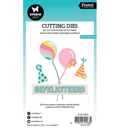 Studio Light SL Cutting Die B-day balloons Essentials nr.933