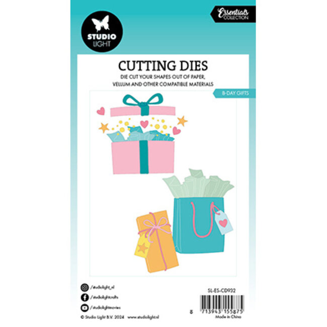 Studio Light SL Cutting Die B-day gifts Essentials nr.932