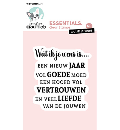 Studio Light - Creative Craftlab CCL Clear Stamp Wat ik je wens Essentials nr.766