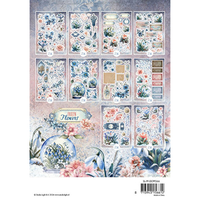 Studio Light SL Die-cut paper pad Paper elements Frozen Flowers nr.266