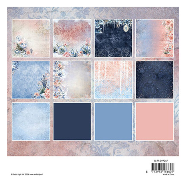Studio Light SL Design paper pad Backgrounds Frozen Flowers nr.267