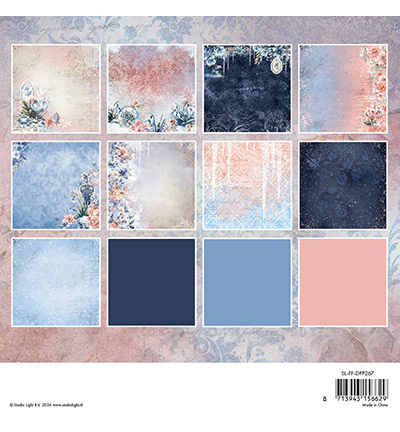 Studio Light SL Design paper pad Backgrounds Frozen Flowers nr.267