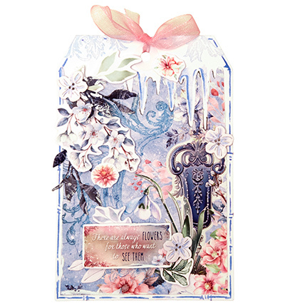 Studio Light SL Design paper pad Backgrounds Frozen Flowers nr.267