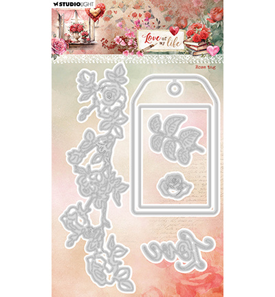 Studio Light SL Cutting Die Rose tag Love of my life nr.951