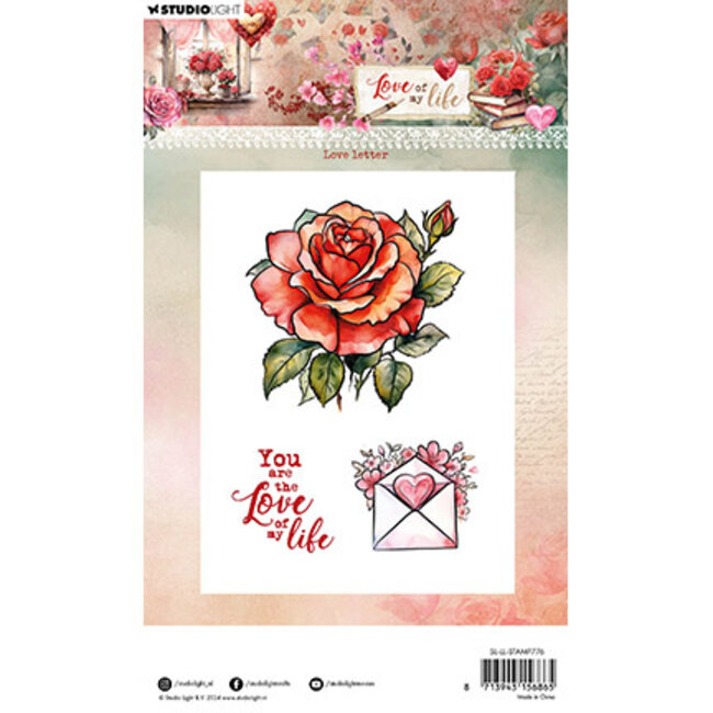 Studio Light SL Clear Stamp Love letter Love of my life nr.776