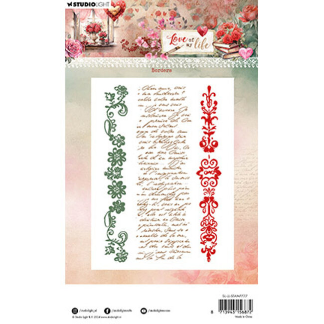 Studio Light SL Clear Stamp Borders Love of my life nr.777