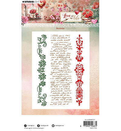 Studio Light SL Clear Stamp Borders Love of my life nr.777