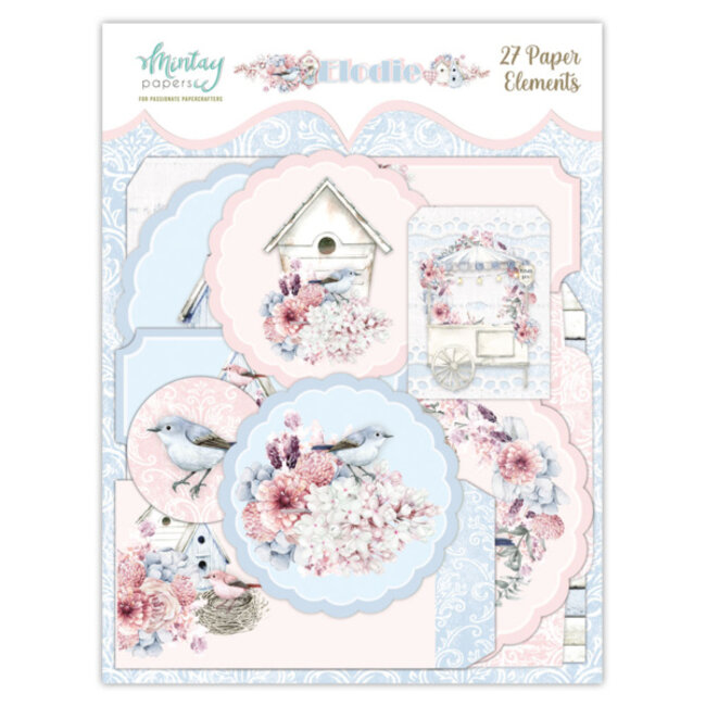Mintay papers PAPER ELEMENTS - ELODIE, 27 PCS