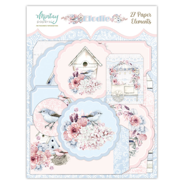 Mintay papers PAPER ELEMENTS - ELODIE, 27 PCS